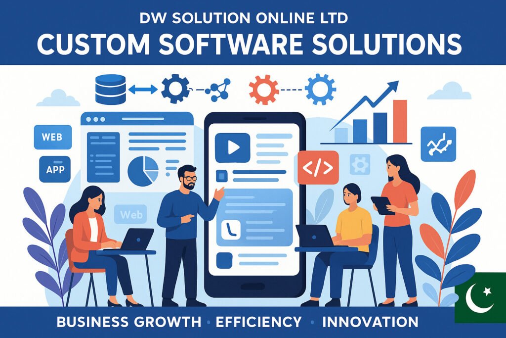 Custom Software solution company in pakistan .